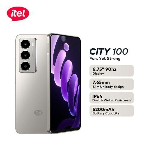 itel City 100 Slim Design 5200mAh 128/4+8gb Drop Resistant