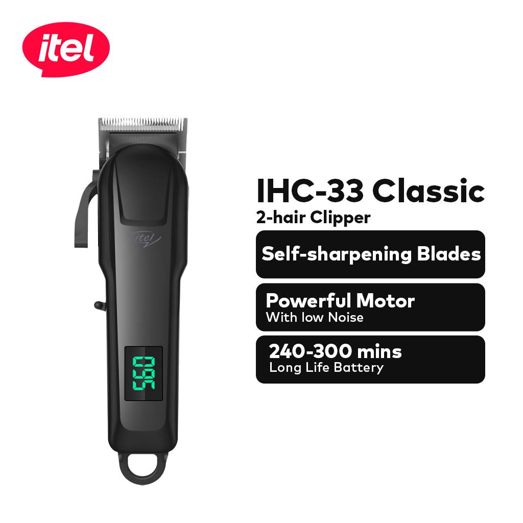 IHC-33 Classic 2-Hair Clipper 2000Mah Sharp Cut & Digital Display 6500RPM