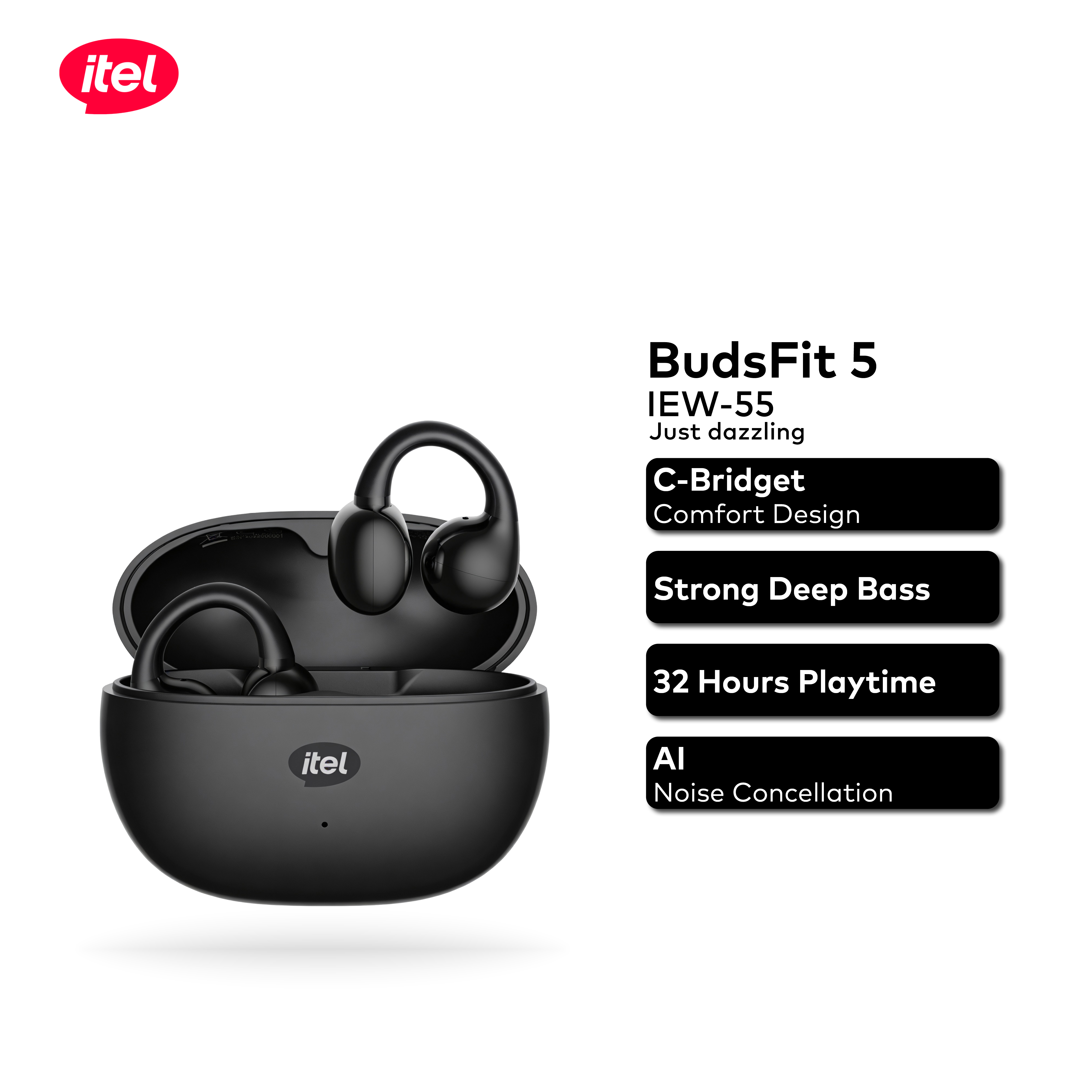 itel BudsFit 5 Wireless Earbuds