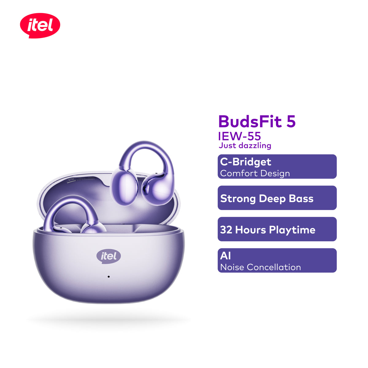 itel BudsFit 5 Wireless Earbuds