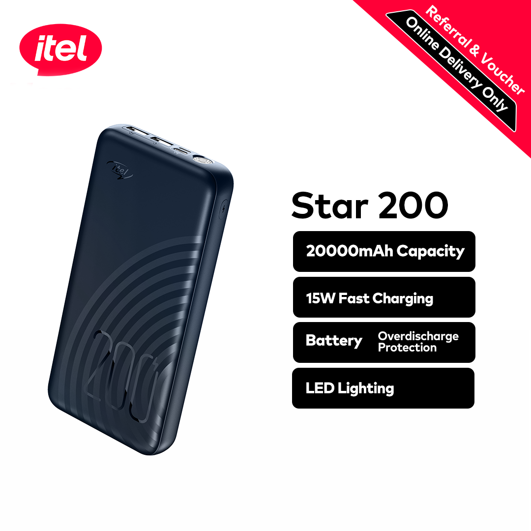 itel Star 200 Powerbank 20000mAh - Super Sales