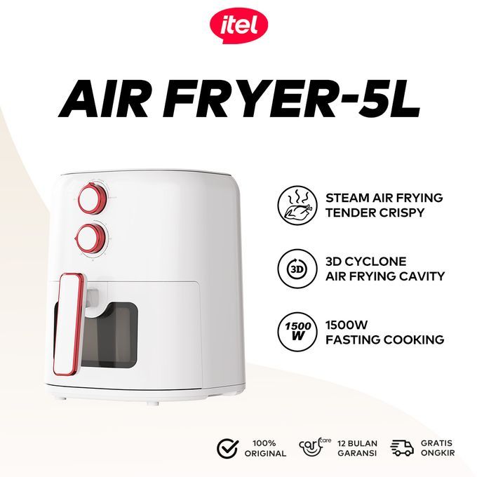 itel 5L Temperature Control Oil-free Air Fryer (IAF-001) Airfryer