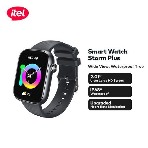 itel Storm Plus SmartWatch ISW-015 – 2.01" HD Display, IP68 Waterproof, Bluetooth Calling, AI Voice Assistant, 100+ Sports Modes