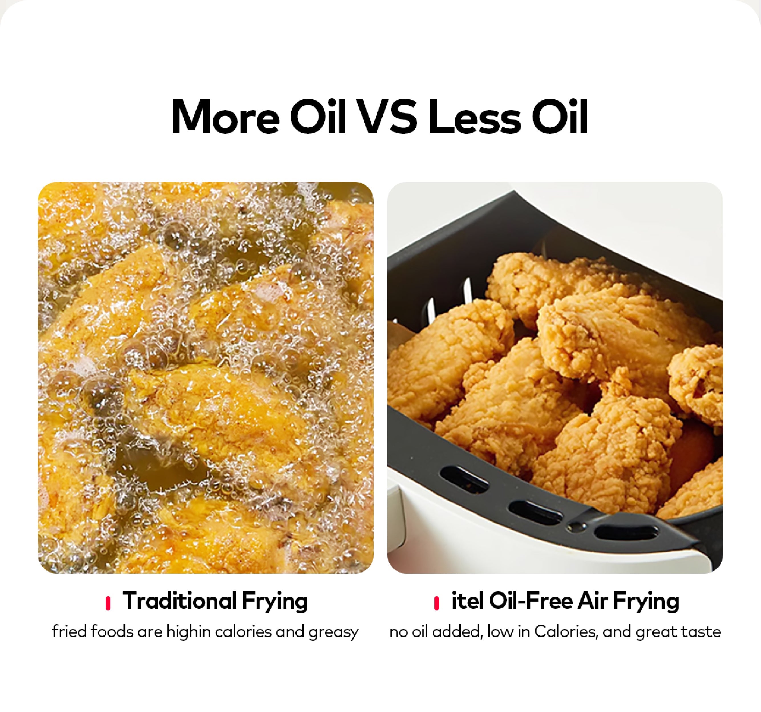 itel 5L Temperature Control Oil-free Air Fryer (IAF-001) Airfryer