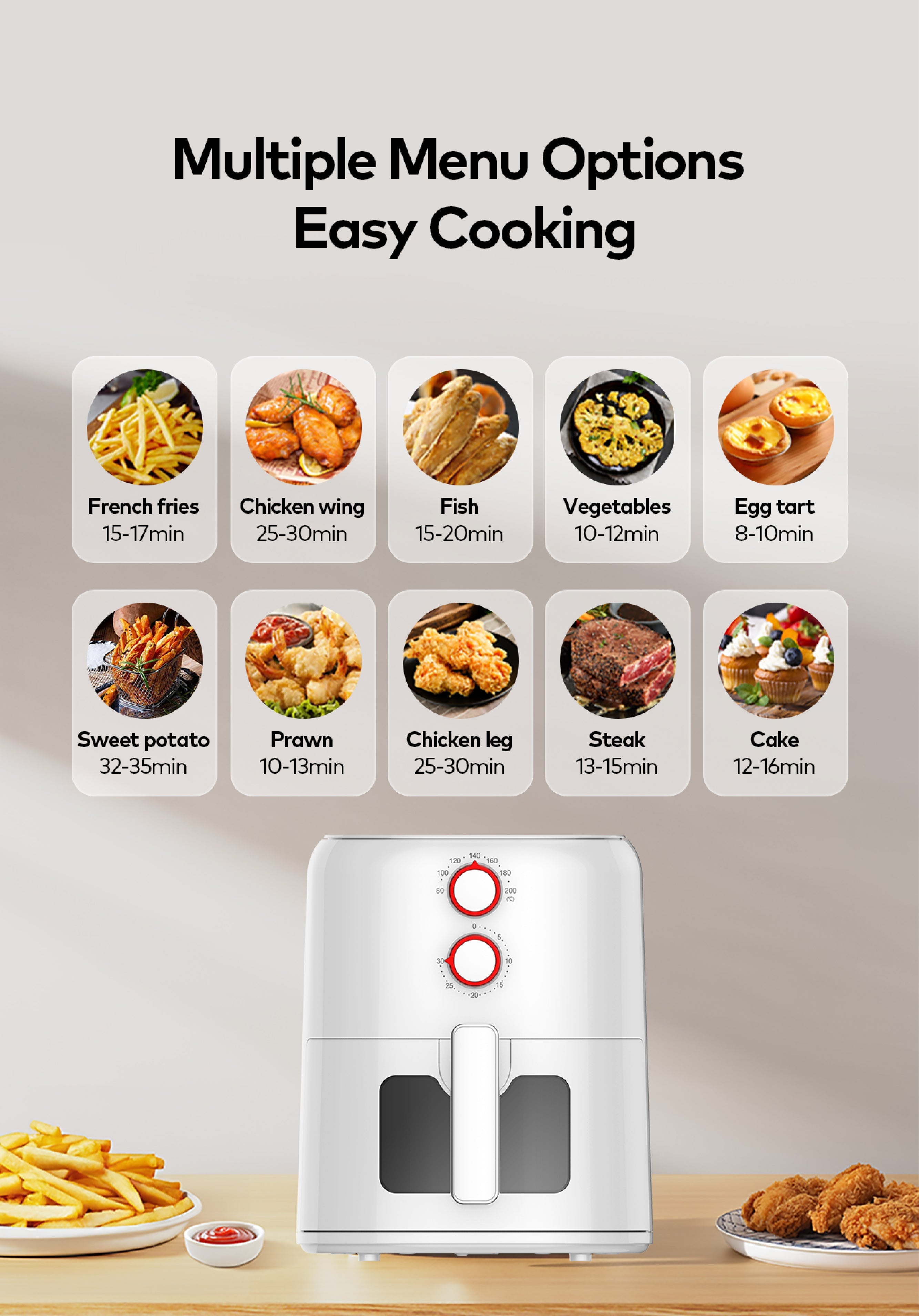 itel 5L Temperature Control Oil-free Air Fryer (IAF-001) Airfryer