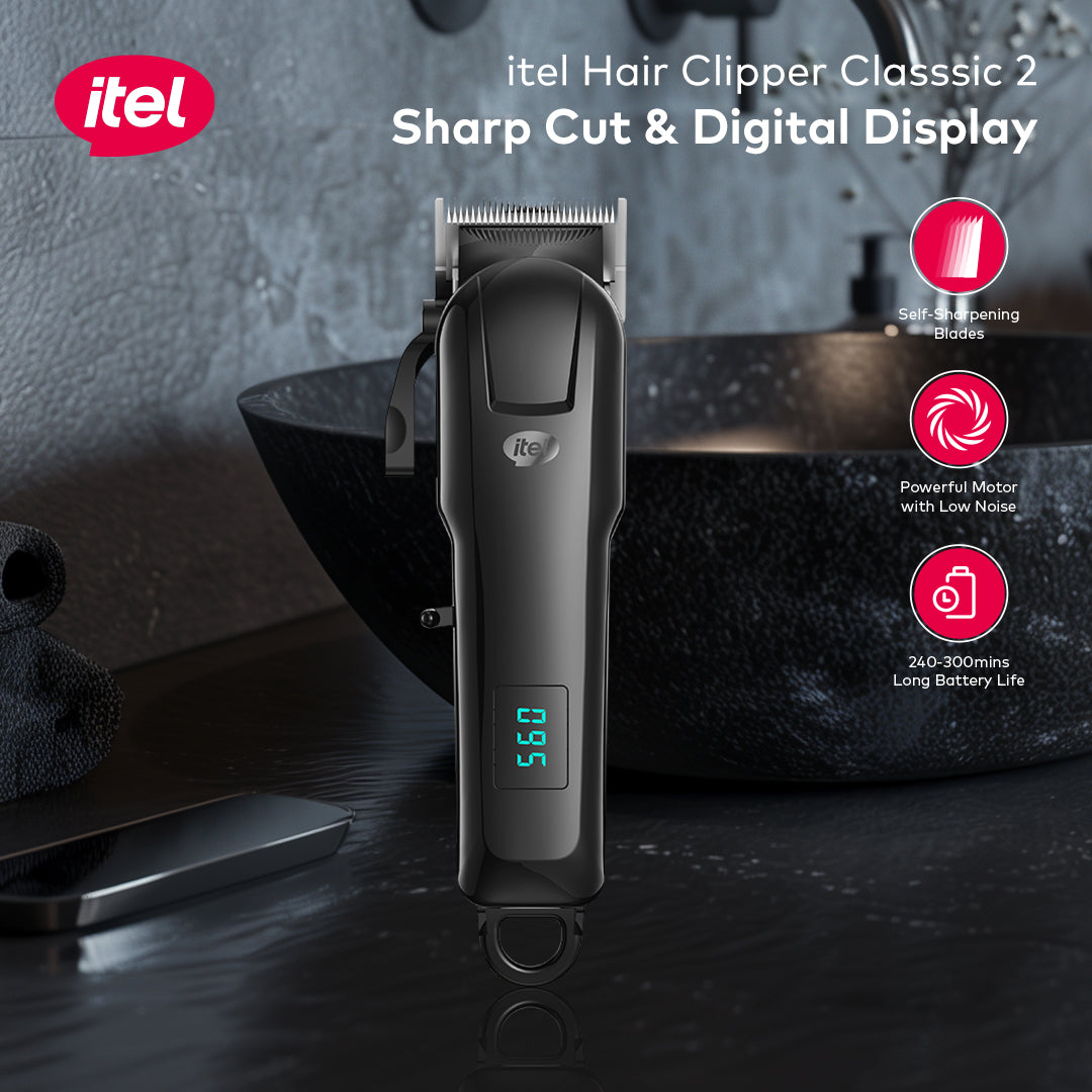 IHC-33 Classic 2-Hair Clipper 2000Mah Sharp Cut & Digital Display 6500RPM