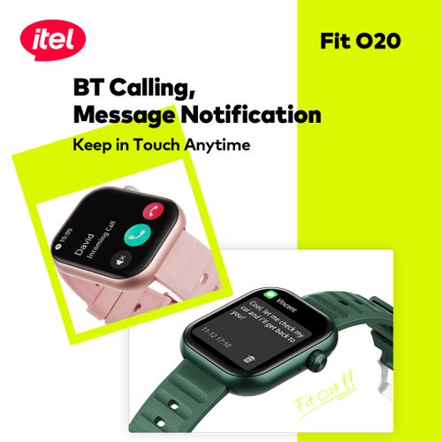 itel SmartWatch Fit 020 2.04" HD Display IP68 AI-Powered New O20