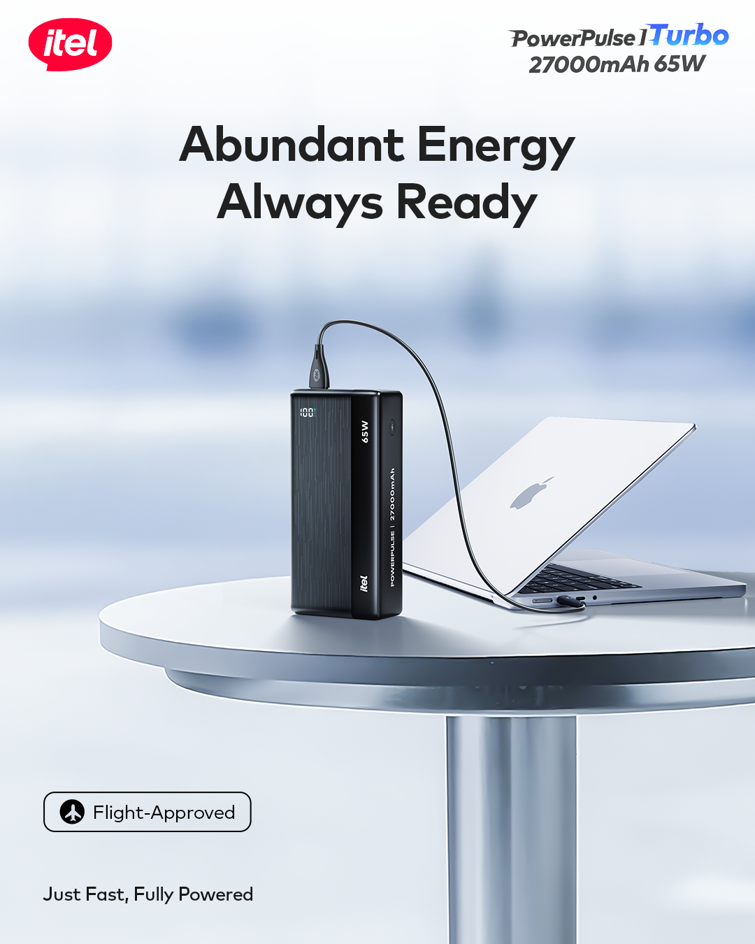 PowerPulse Turbo A1980 Power-Bank 27000mAh 65W Fast Charging Laptop Compatibility