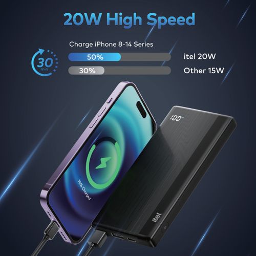 itel PowerPulse A1420 Power-Bank 10000mAh 20W Fast Charging Type-C