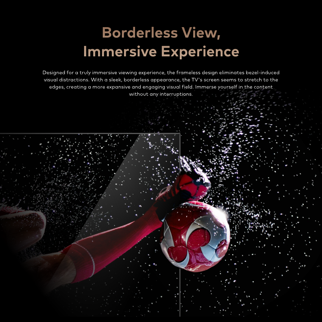 itel 32‘’/43''QLED Android Smart TV grade-A display 20W HIFI Frameless Design Black