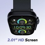 itel 2.01" ISW-L1 Lux HD+ Scratch & Water Proof Smart Watch Double Strap