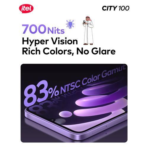 itel City 100 Slim Design 5200mAh 128/4+8gb Drop Resistant