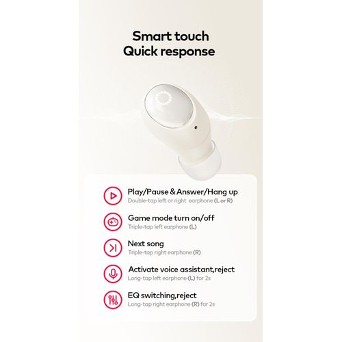 itel TWS BudsAir 2 Earbuds ENC Travel Partner 7hrs Playtime