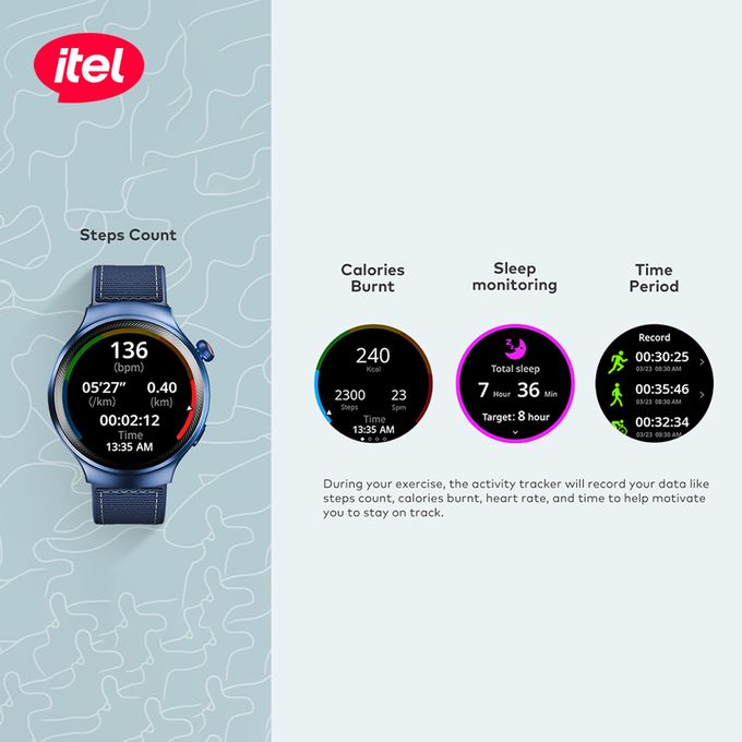 itel smart Watch Edge R1 Pro O43 Fast Charging AMOLED Display