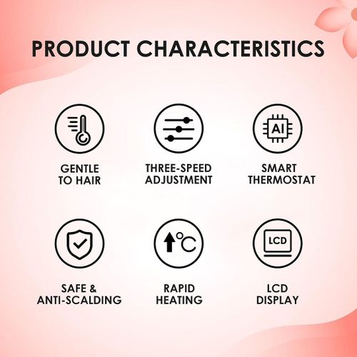 itel Hair Straightener Brush LCD Display D26