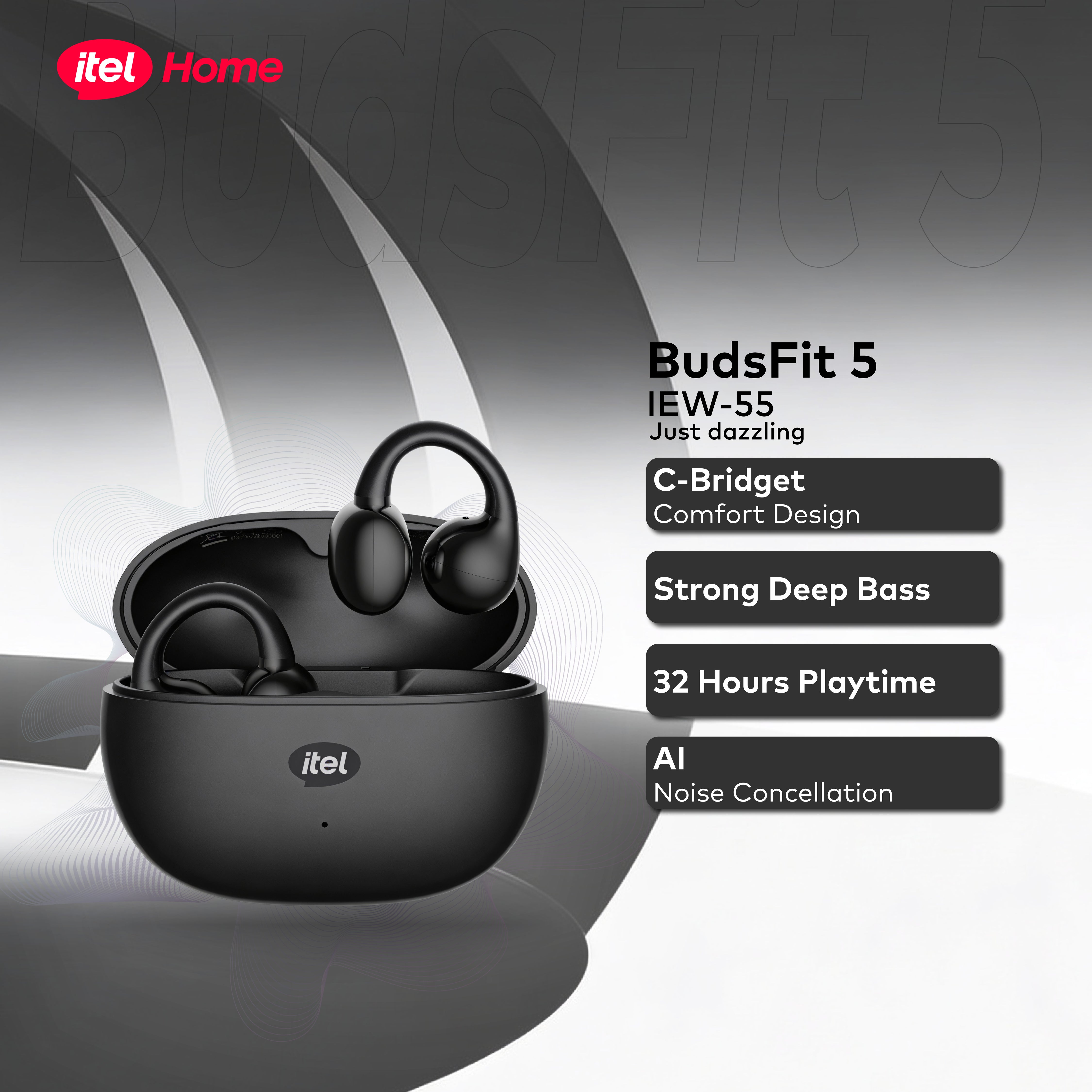 itel BudsFit 5 Wireless Earbuds