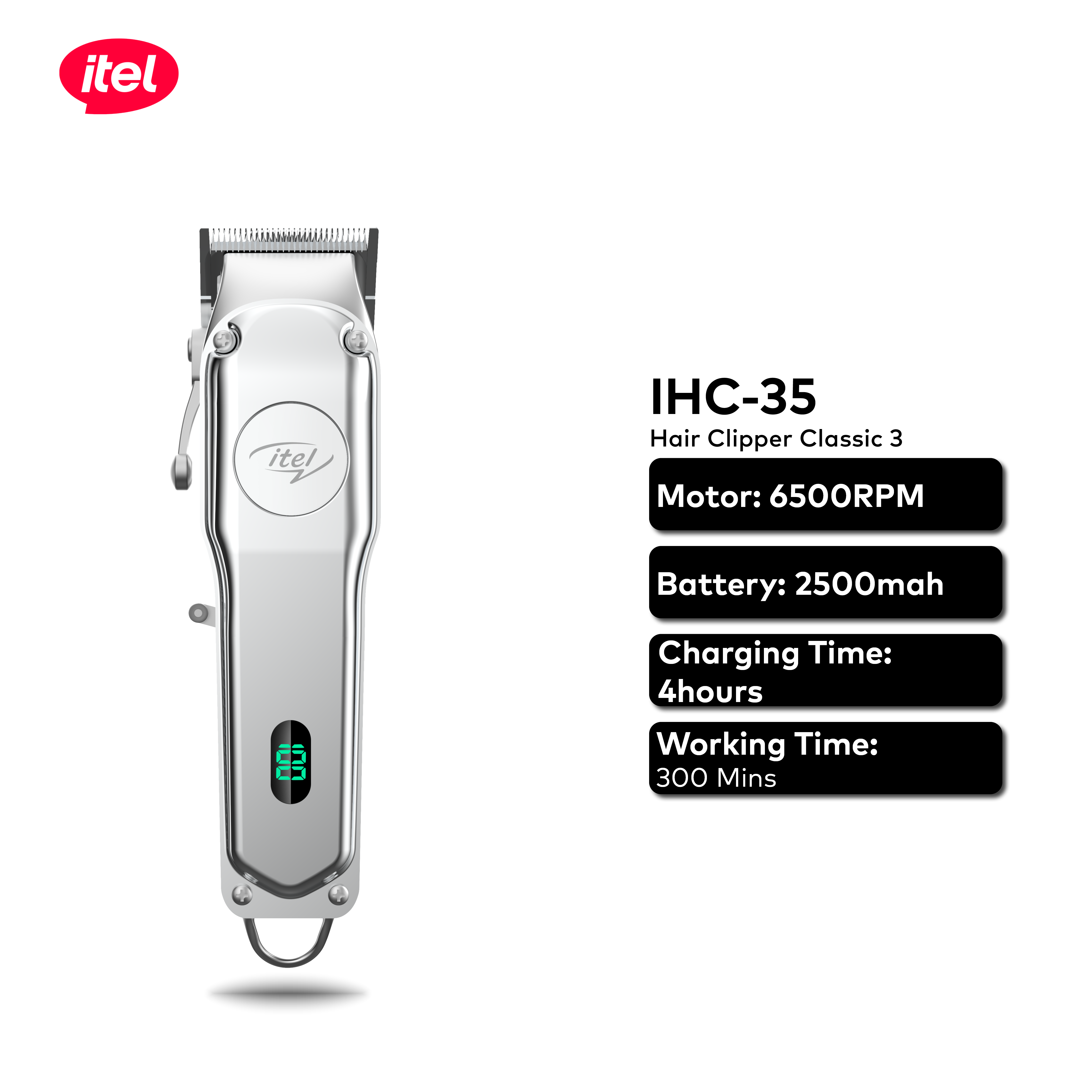 itel IHC-35 Multi-function Cordless Hair Clipper