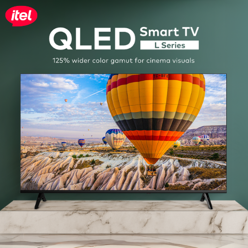itel 32‘’/43''QLED Android Smart TV grade-A display 20W HIFI Frameless Design Black