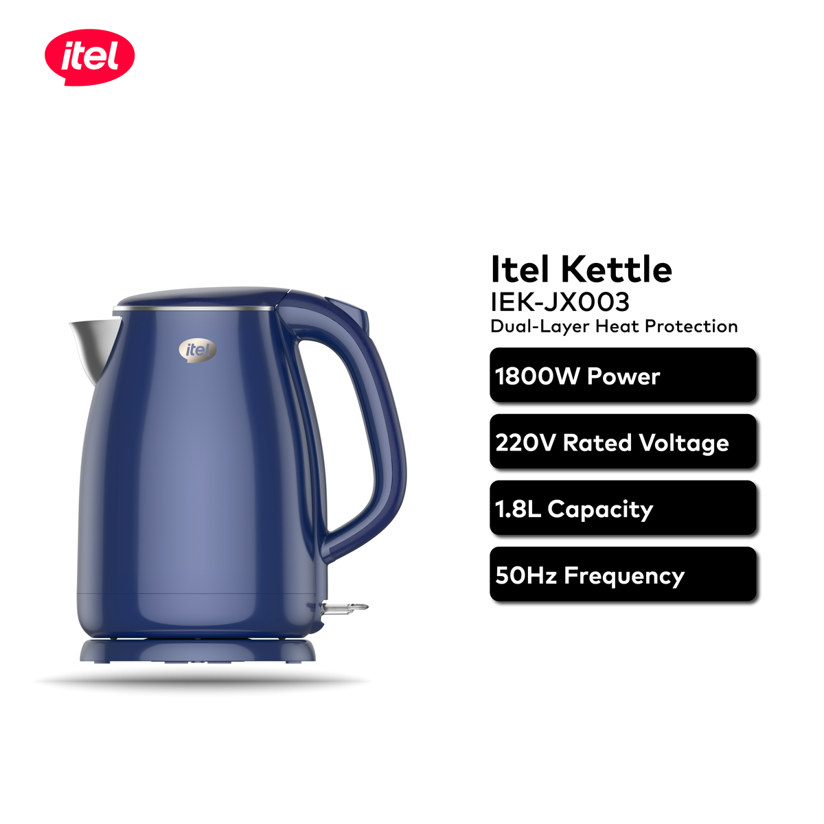 itel Kettle 1S 1.8L High Temperature Controller 100% True Boiling